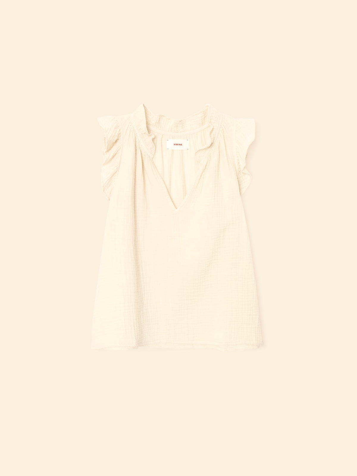 Bex Gauze Top - Oysterette