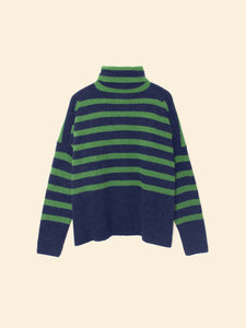 Brady Sweater - Navy/Pine