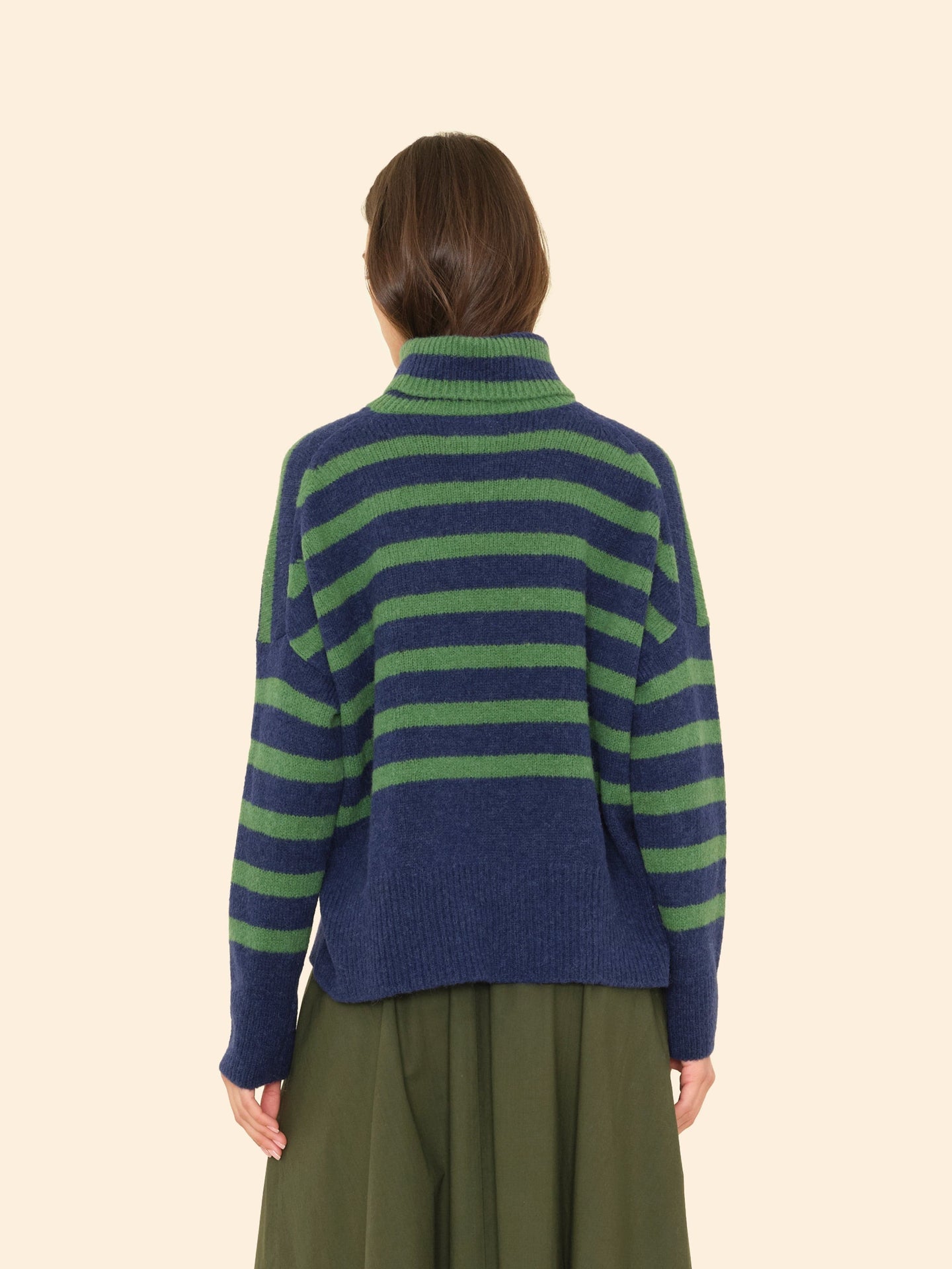 Brady Sweater - Navy/Pine