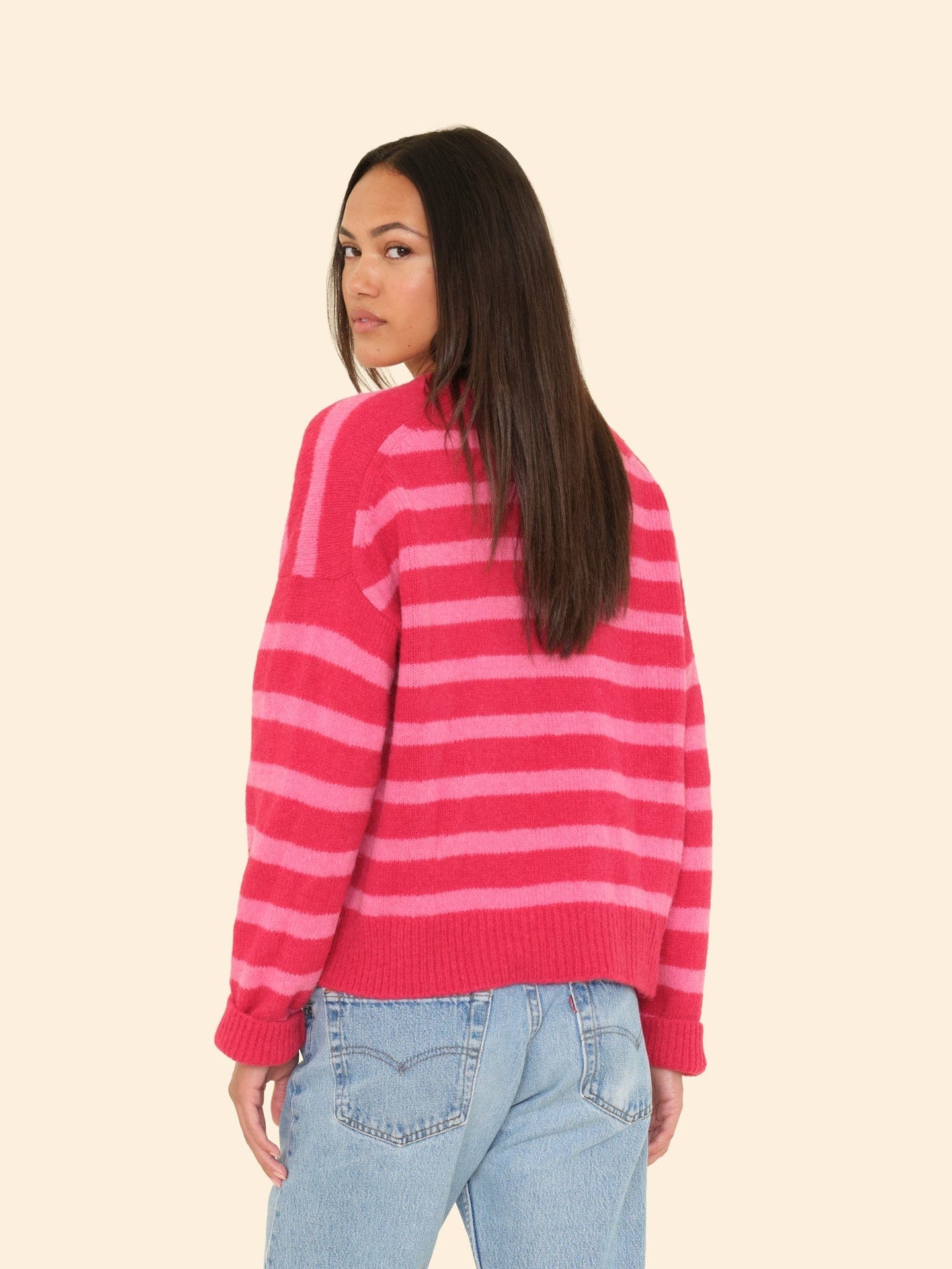 Lela Sweater - Red Rose