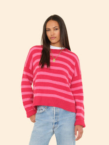 Lela Sweater - Red Rose