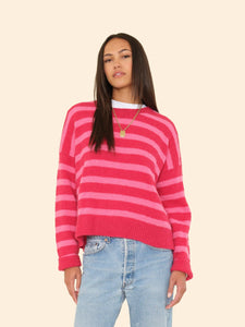 Lela Sweater - Red Rose