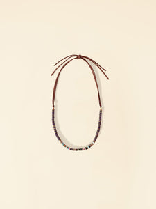 Solange Stone Necklace - Indigo Brown