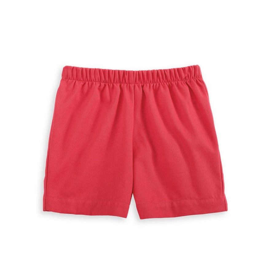 Twill Boys Play Short - Breakers Red
