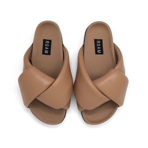 Foldy Puffy Sandals - Nude