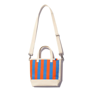 The All Over Striped Bucket - Royal/Poppy