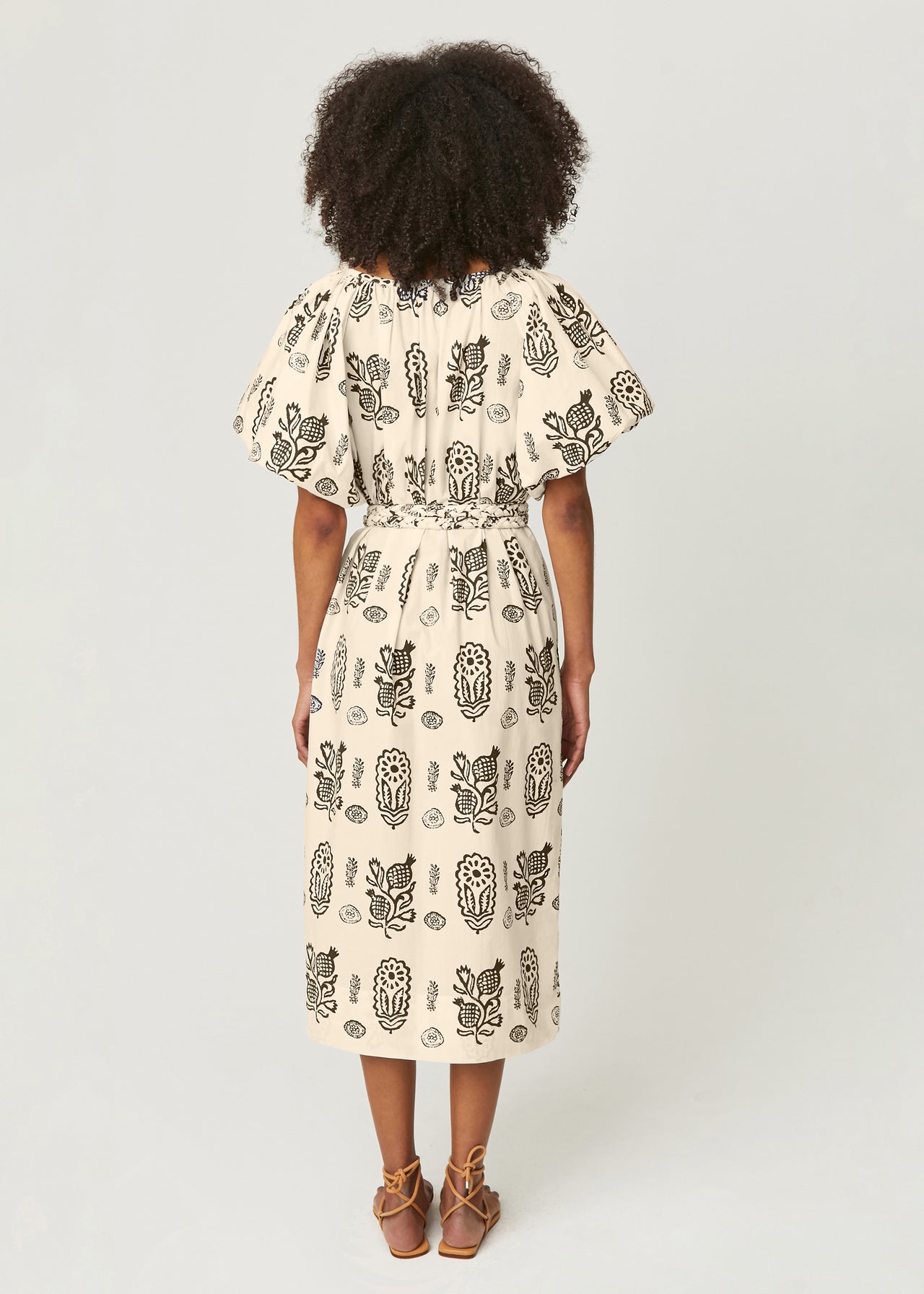 Augustina Dress - Ivory Block