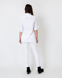 Tomboy Popover Shirt - White Poplin