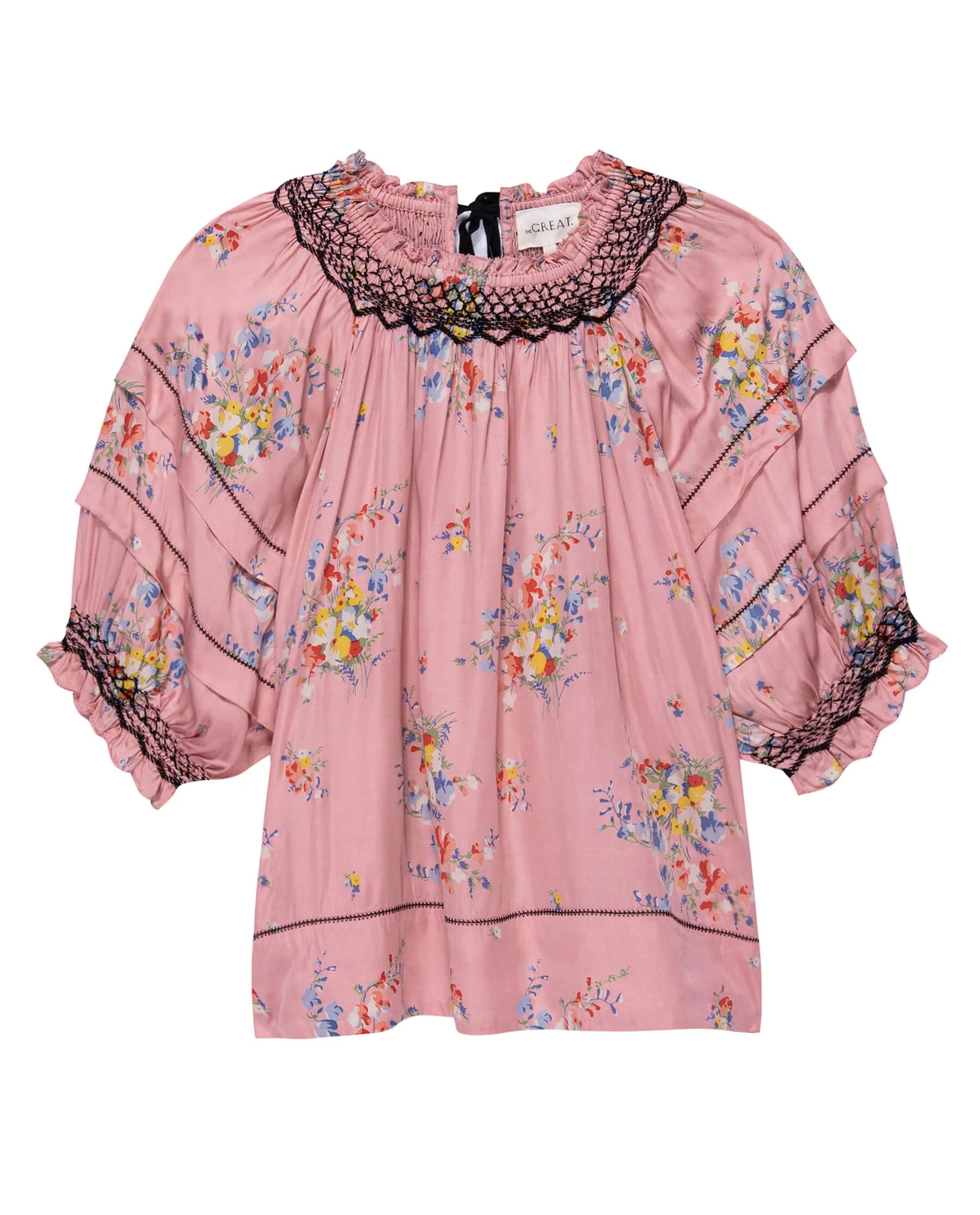 The Folklore Top - Cherry Blossom Floral