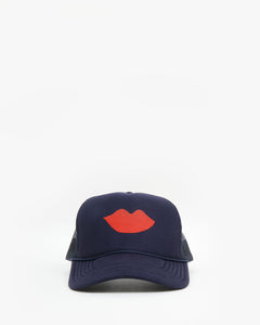 Trucker Hat - Lips Navy