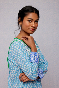 Jaipur Dress - Cornflower Blue